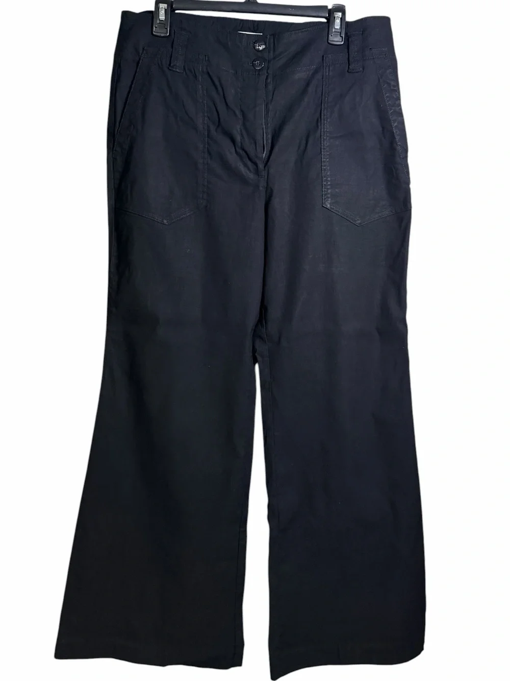 Anthropologie Maeve The Naomi Wide Leg Black Pants US 16